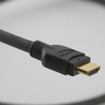 4 foot HDMI cable, BJC Series-FE bonded pair HDMI cable, available in black (shown) or white