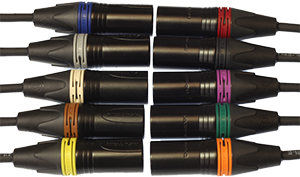 all ten sleeve colors, on Belden 1800F black